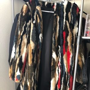 Faux fur Zara coat
